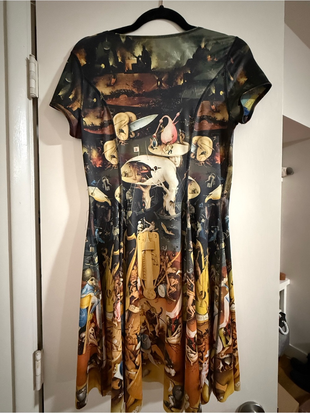 BlackMilk Unearthly vs Earthly Delights Cap Sleeve Inside Out Dress Medium - Picture 5 of 8
